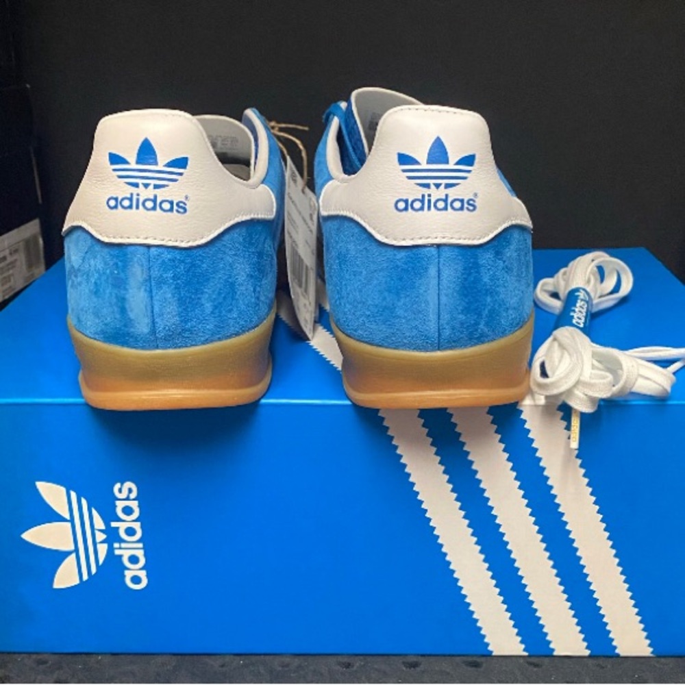 Adidas Gazelle Indoor “Blue Bird Gum” (2022 release) HO6260 12.5M DS NWT - Picture 8 of 9